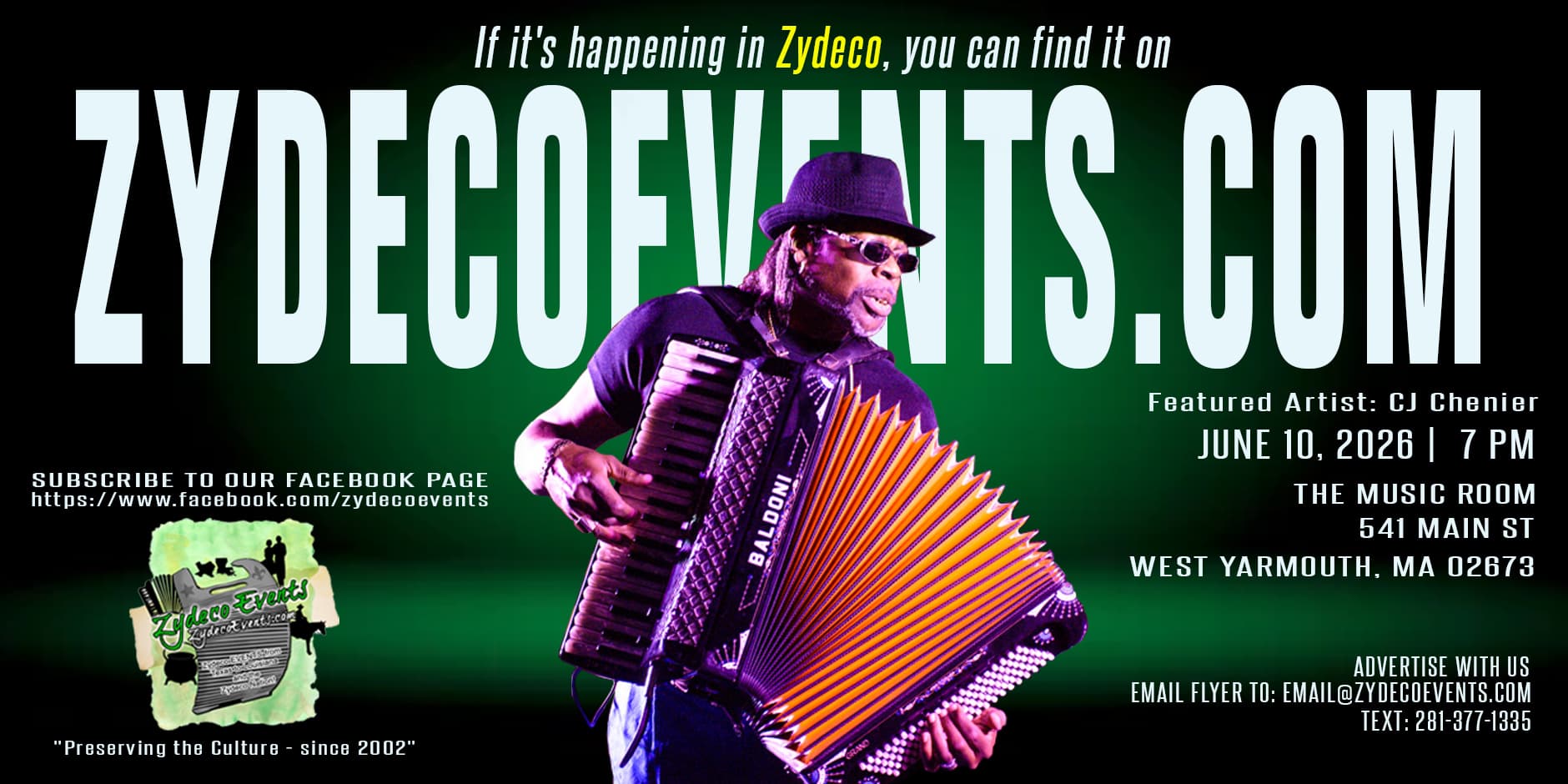 Zydeco Artist Spotlight: CJ Chenier & the Red Hot Louisiana Band — poster 1
