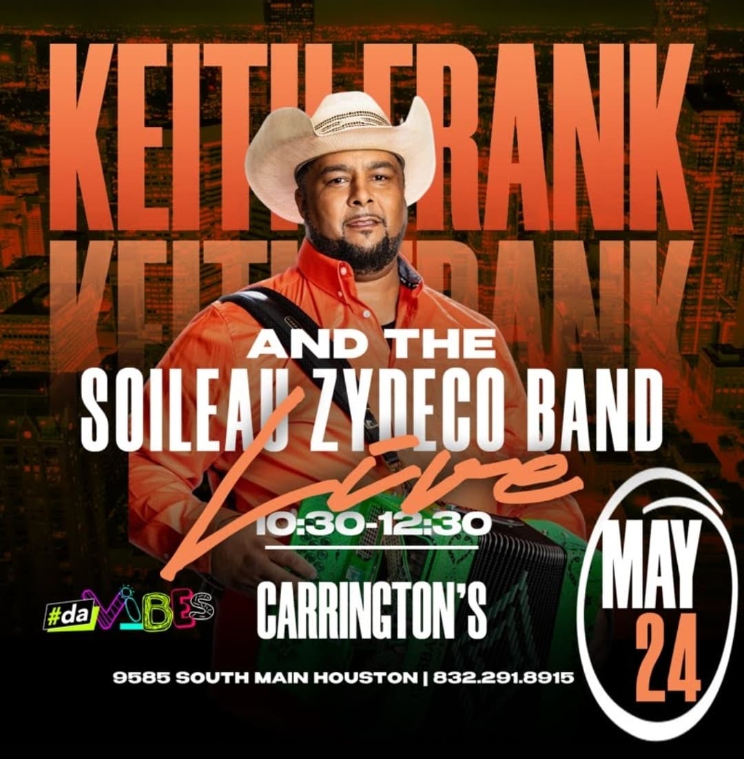 Keith Frank & the Soileau Zydeco Band - LIVE @ Carrington's — poster 1