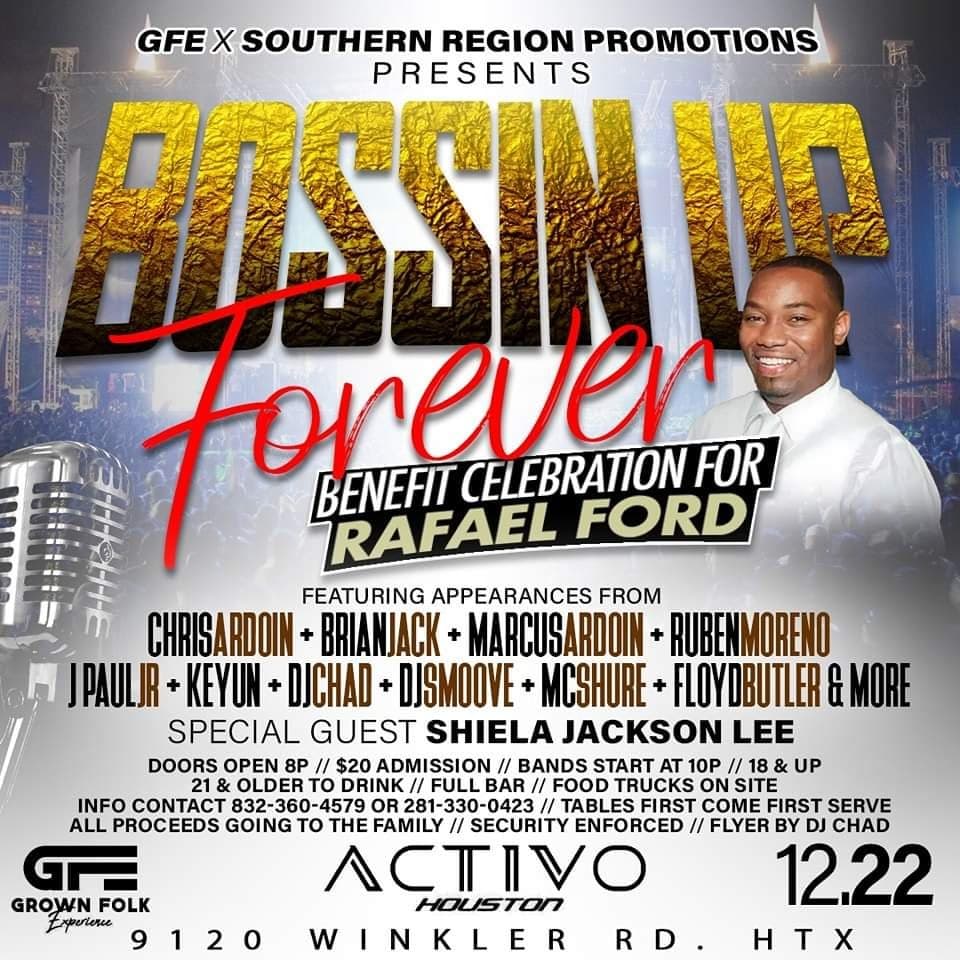Bossin Up Forever Benefit Celebration for Rafael Ford — poster 1