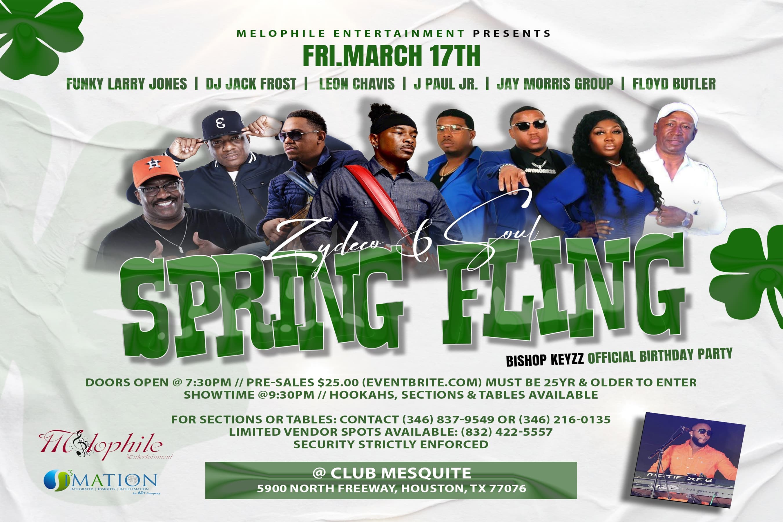 1st Annual Zydeco and Soul Spring Fling — poster 1