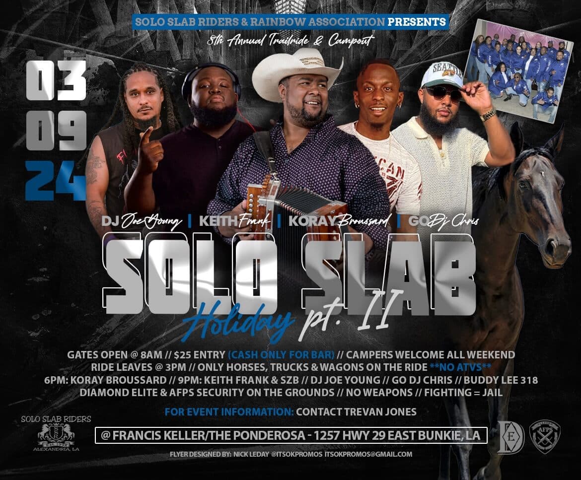 Solo Slab Riders & Rainbow Association Presents 8th annual Trailride & Campout — poster 1