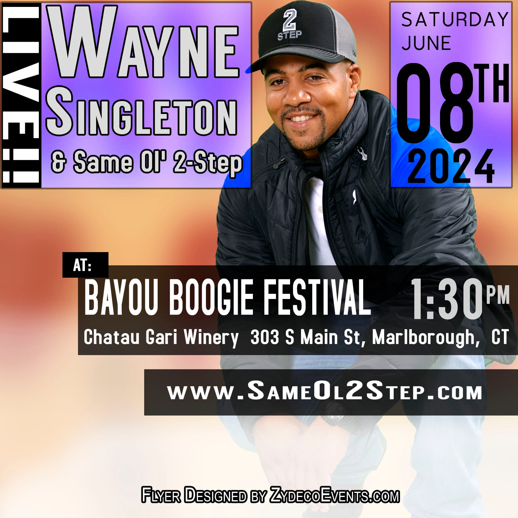 Wayne Singleton & Same Ol 2 Step - LIVE @ 2024 Bayou Boogie Festival — poster 1