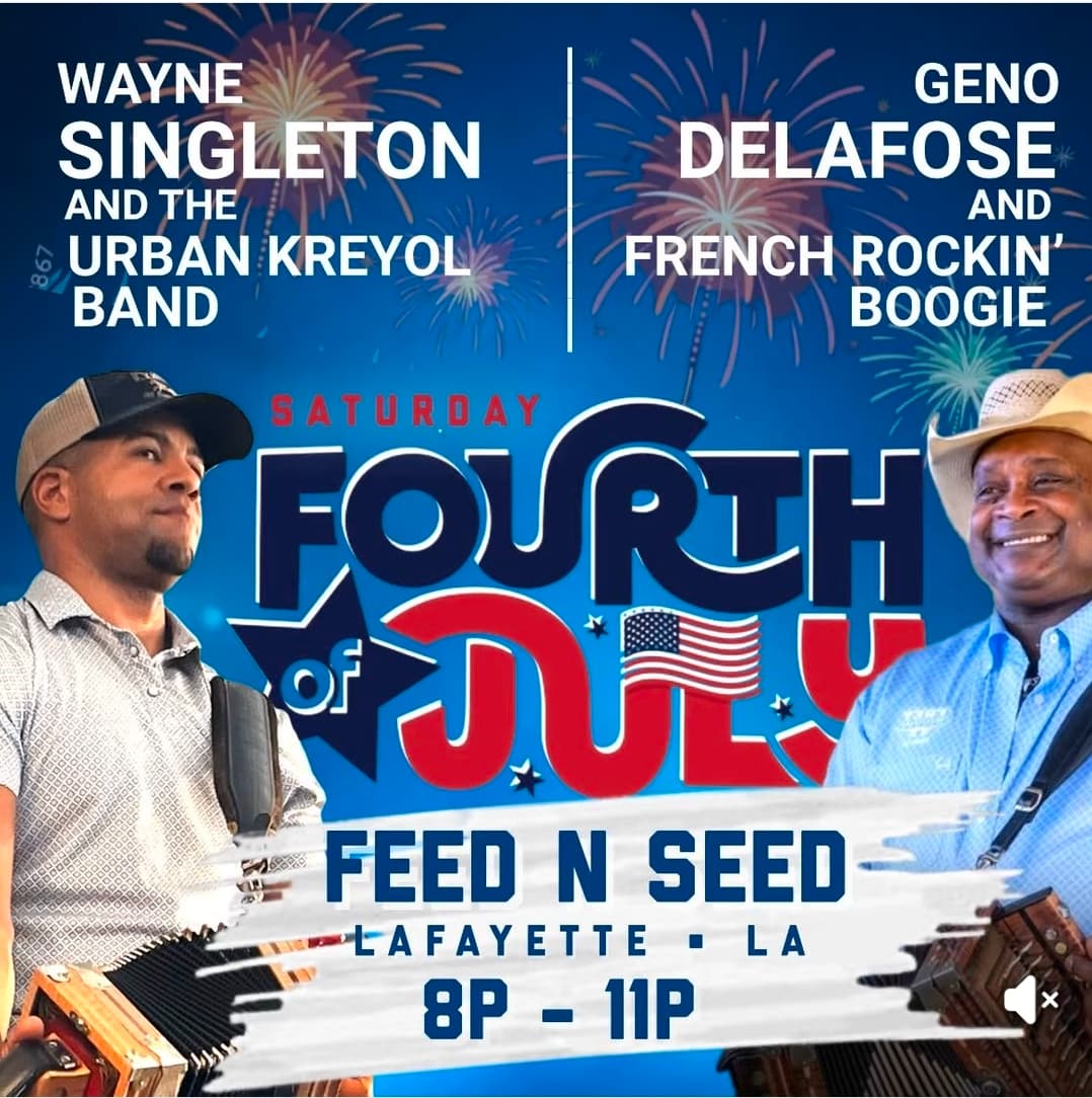 Wayne Singleton & Geno Delafose - LIVE @ Feed N Seed — poster 1