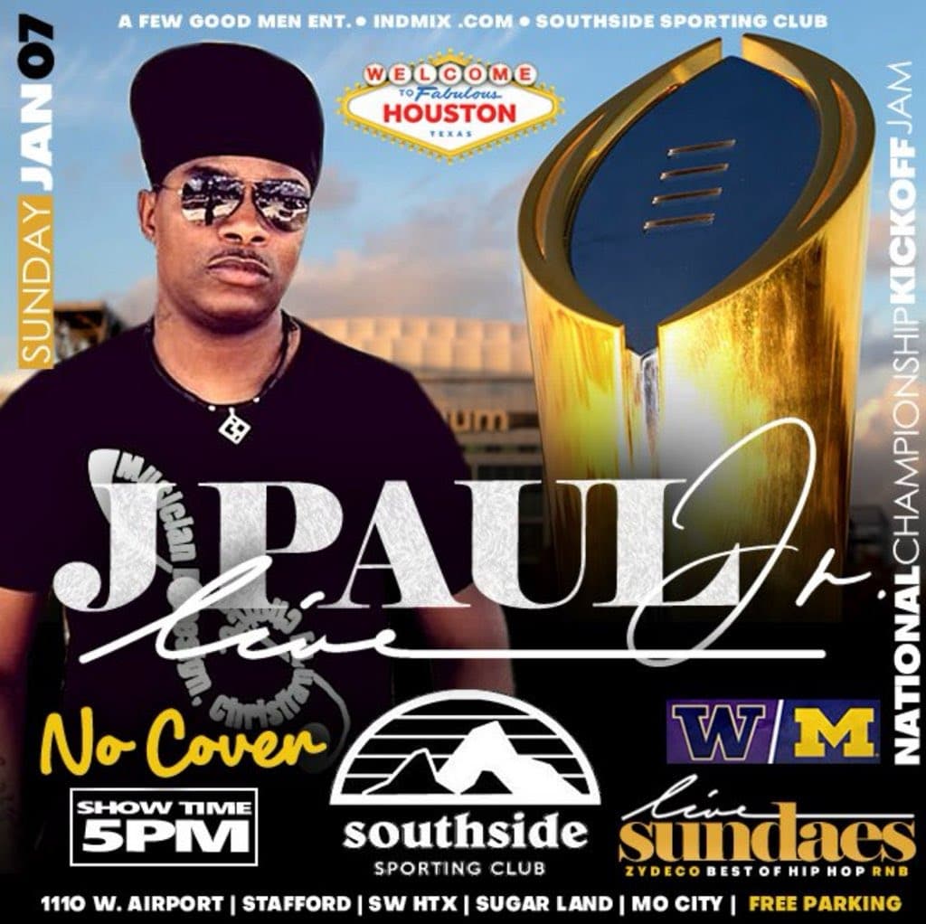 J Paul Jr & the Zydeco Nubreeds - LIVE @ Southside Sporting Club — poster 1