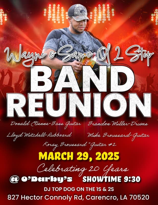 Wayne Singleton & Same Ol 2 Step - Band Reunion LIVE @ O'Darby's — poster 1