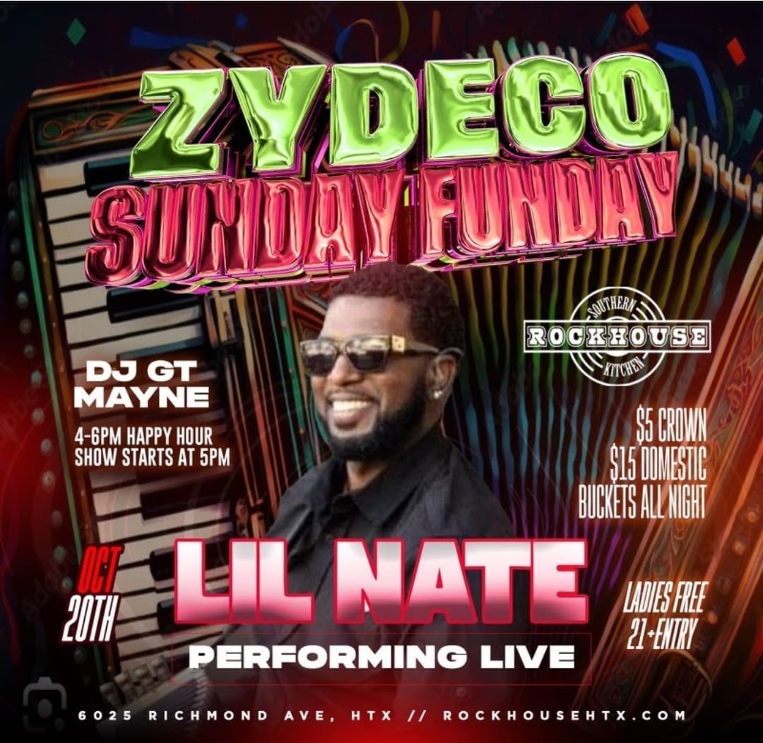 Rockhouse Presents: Zydeco Sunday Funday — poster 1