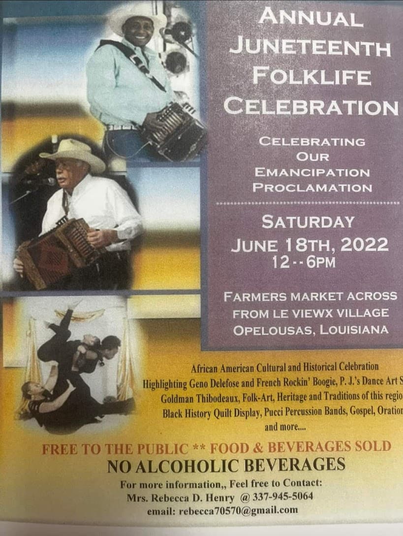 2022 Creole Folklife Juneteenth Celebration — poster 1