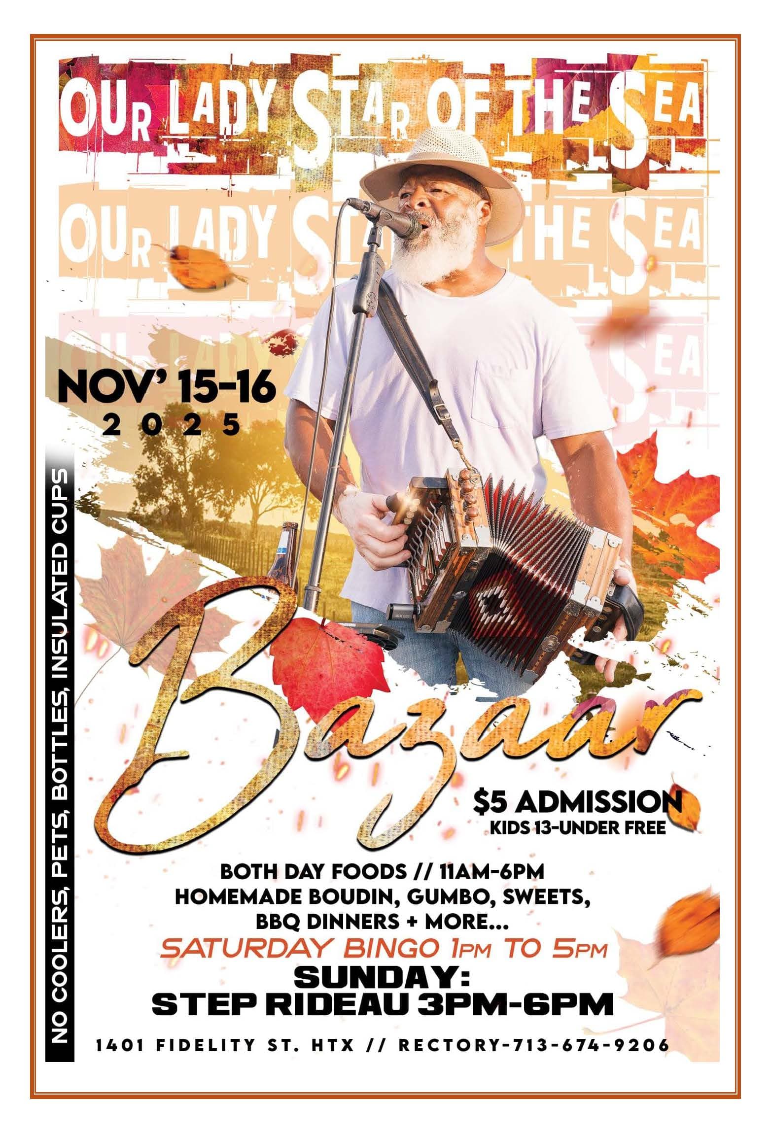 2025 Our Lady Star of the Sea Church Bazaar — poster 1