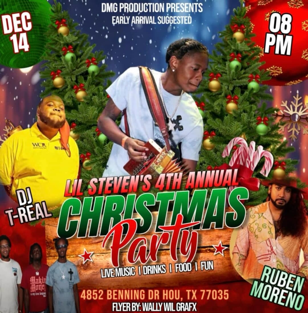 Lil Steven's 4th Annual Christmas Party — poster 1