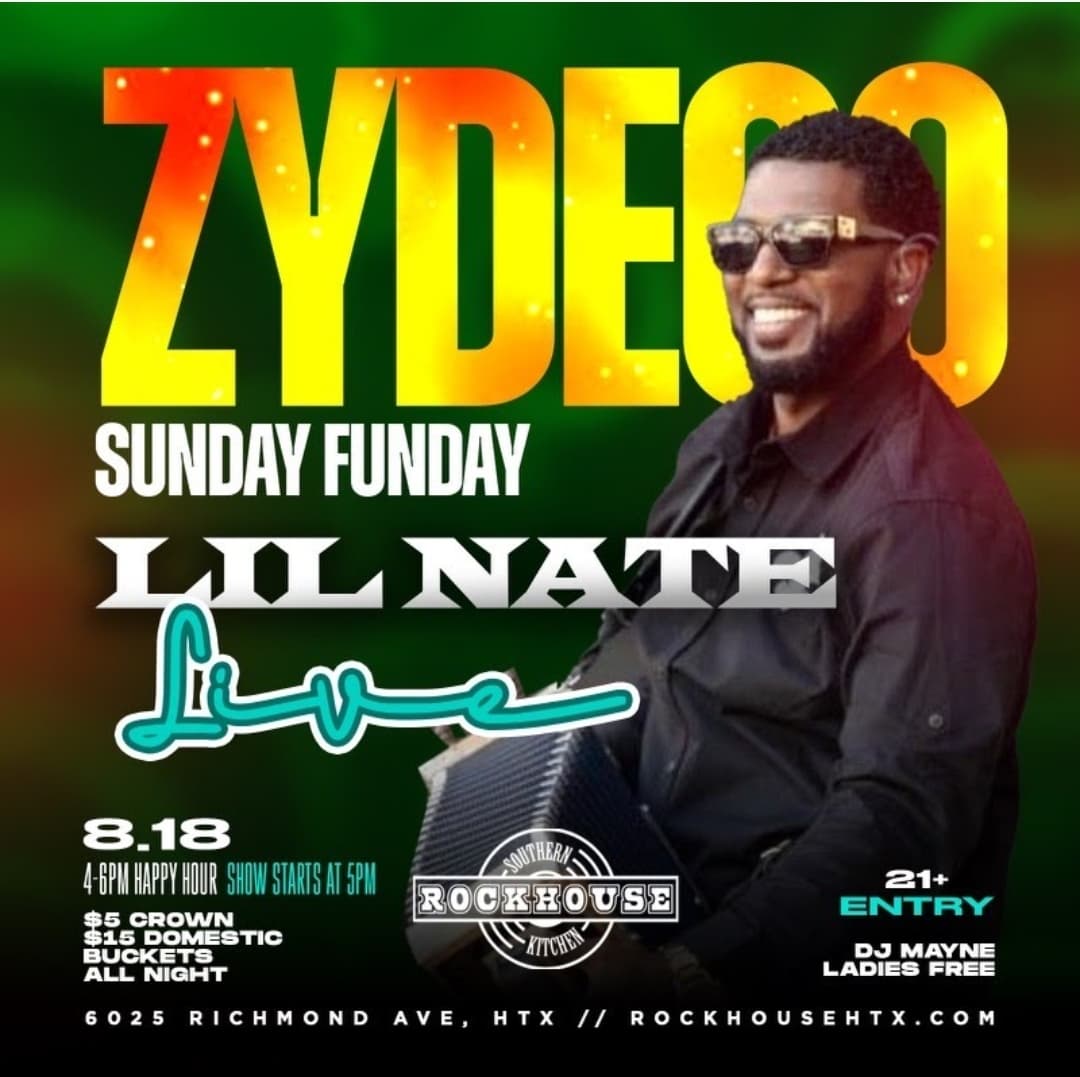 Rockhouse Presents: Zydeco Sunday Funday — poster 1