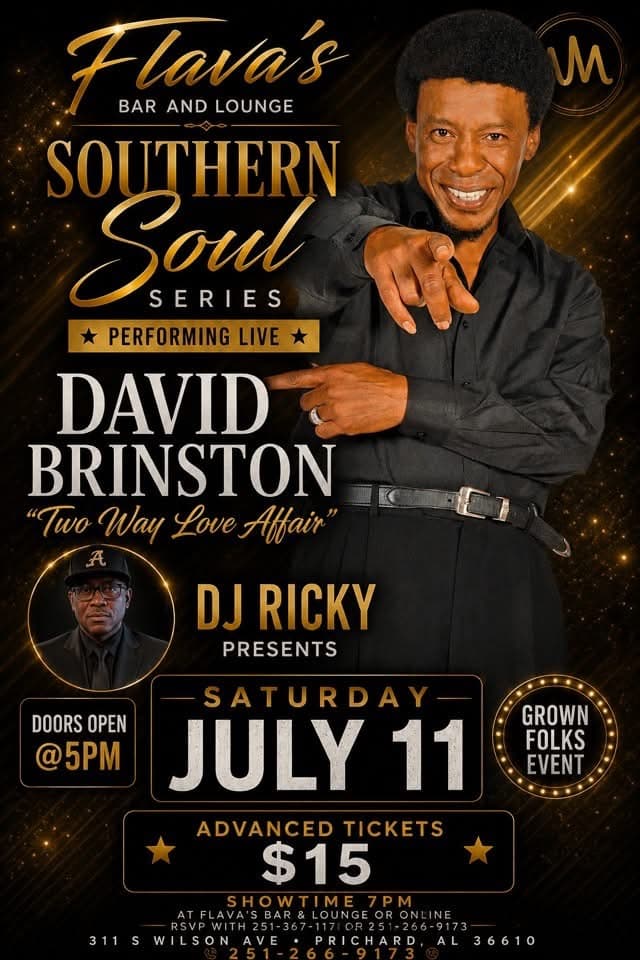 Flava's Bar & Lounge (Pritcherd): Southern Soul Series — poster 1