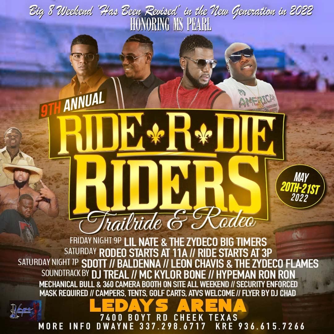 9th Annual Ride R Die Trailride & Rodeo — poster 1