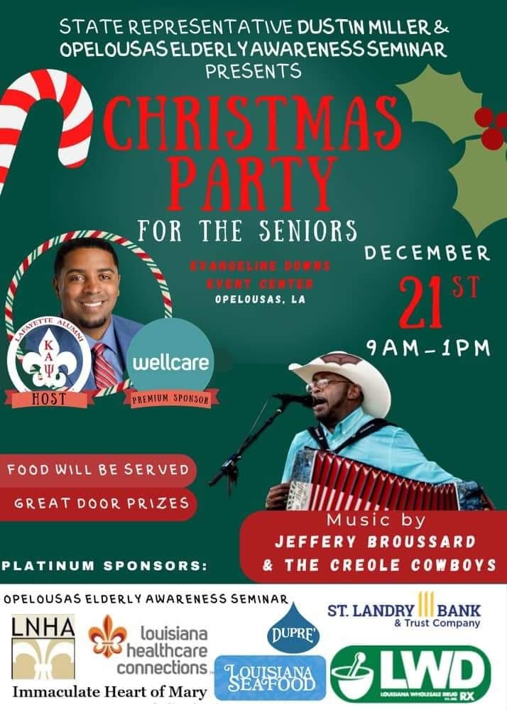 Opelousas Elderly Awareness 2022 Christmas Party for the Seniors — poster 1