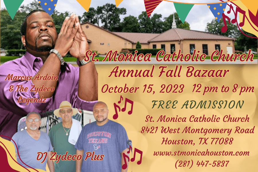 2023 St. Monica Catholic Church Fall Bazaar — poster 1