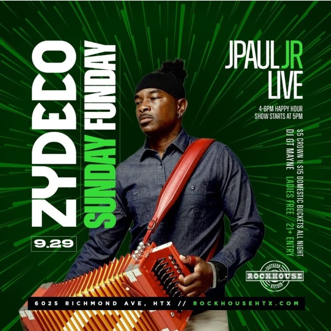 Rockhouse Presents: Zydeco Sunday Funday — poster 1