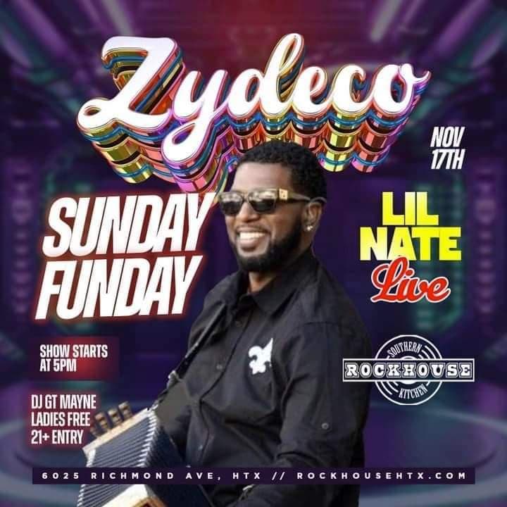RockHouse Presents: Zydeco Sunday Funday — poster 1
