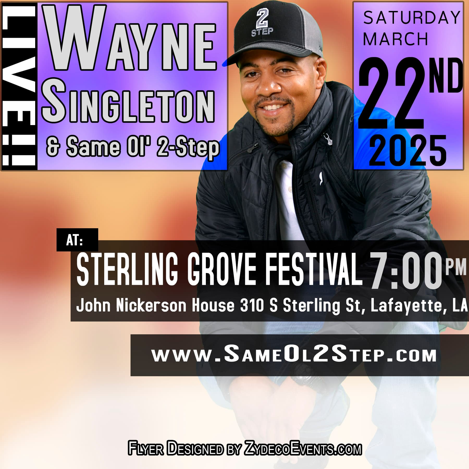 Wayne Singleton & Same Ol 2 Step - LIVE @ 2025 Sterling Grove Festival — poster 1