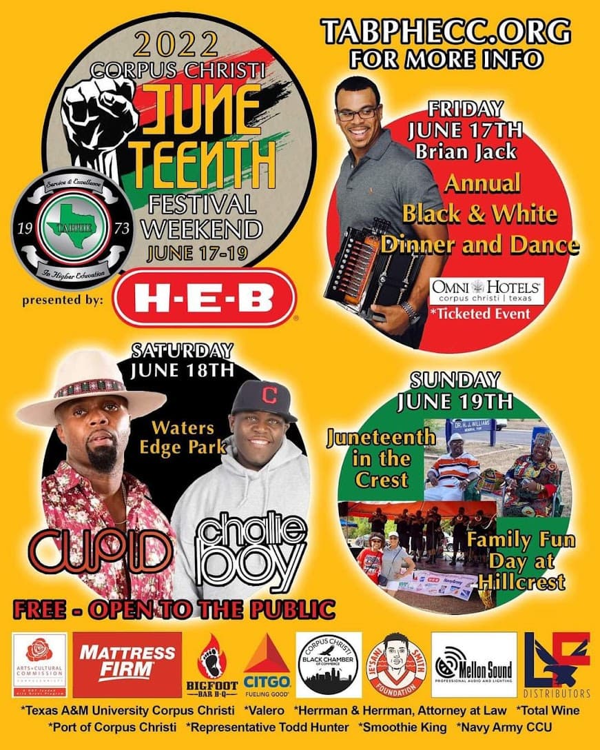 2022 Corpus Christi Juneteenth Festival Weekend — poster 1