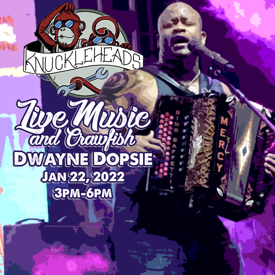 Live Music and Crawfish with Dwayne Dopsie — poster 1