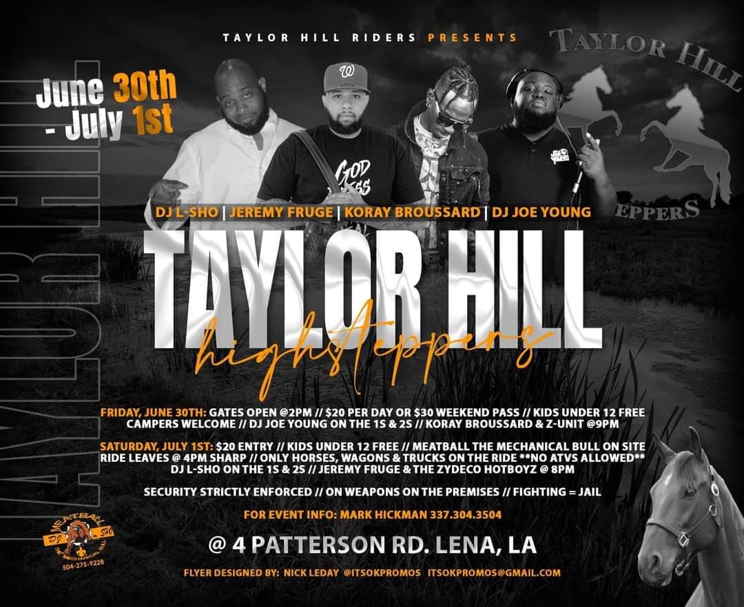 2023 Taylor Hill High Steppers Trailride — poster 1