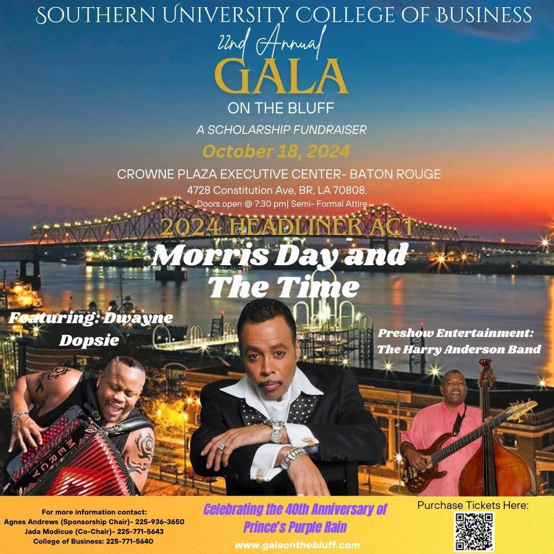 22nd Annual Southern University Gala on the Bluff — poster 1