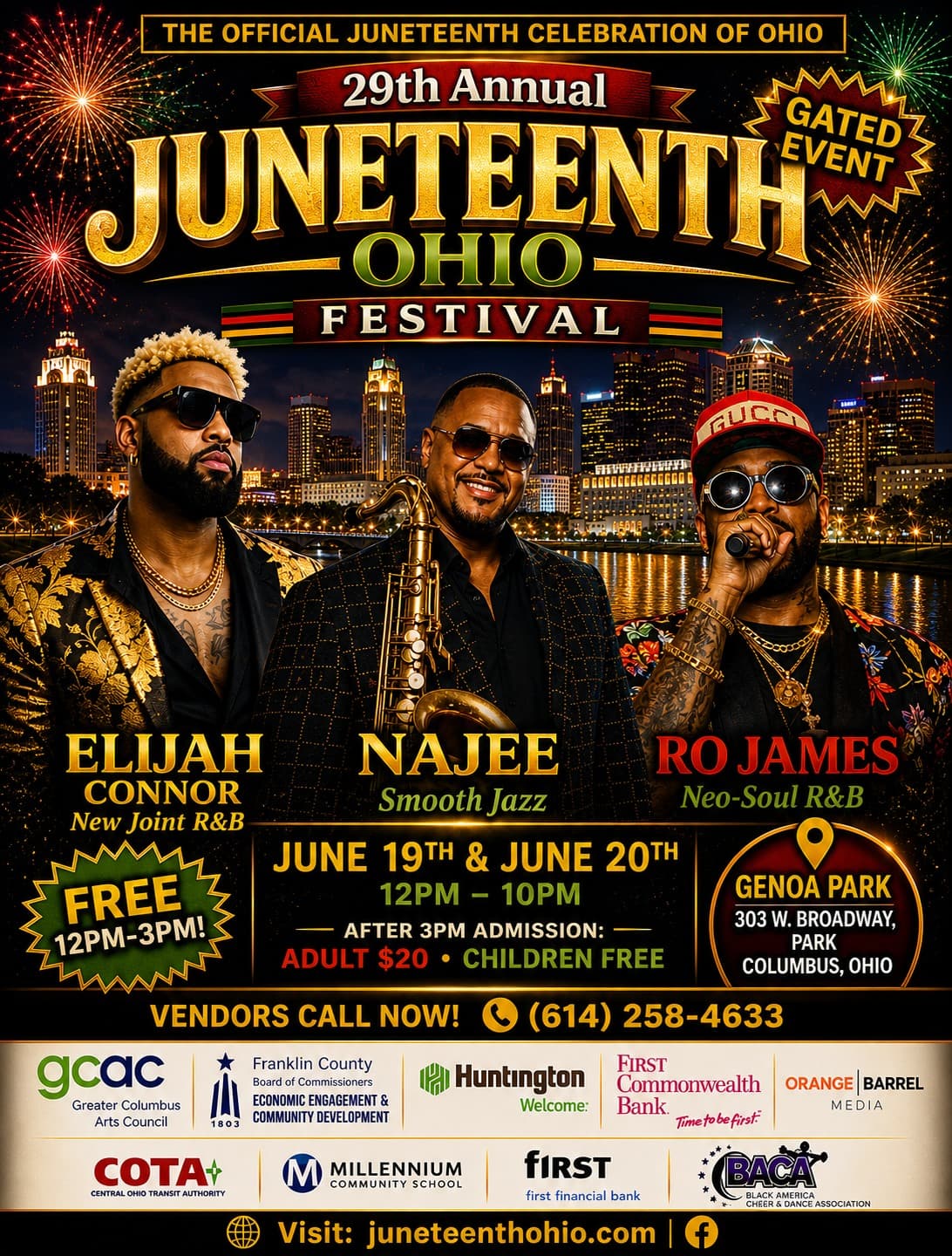29th Annual Juneteenth Ohio Festival — poster 1