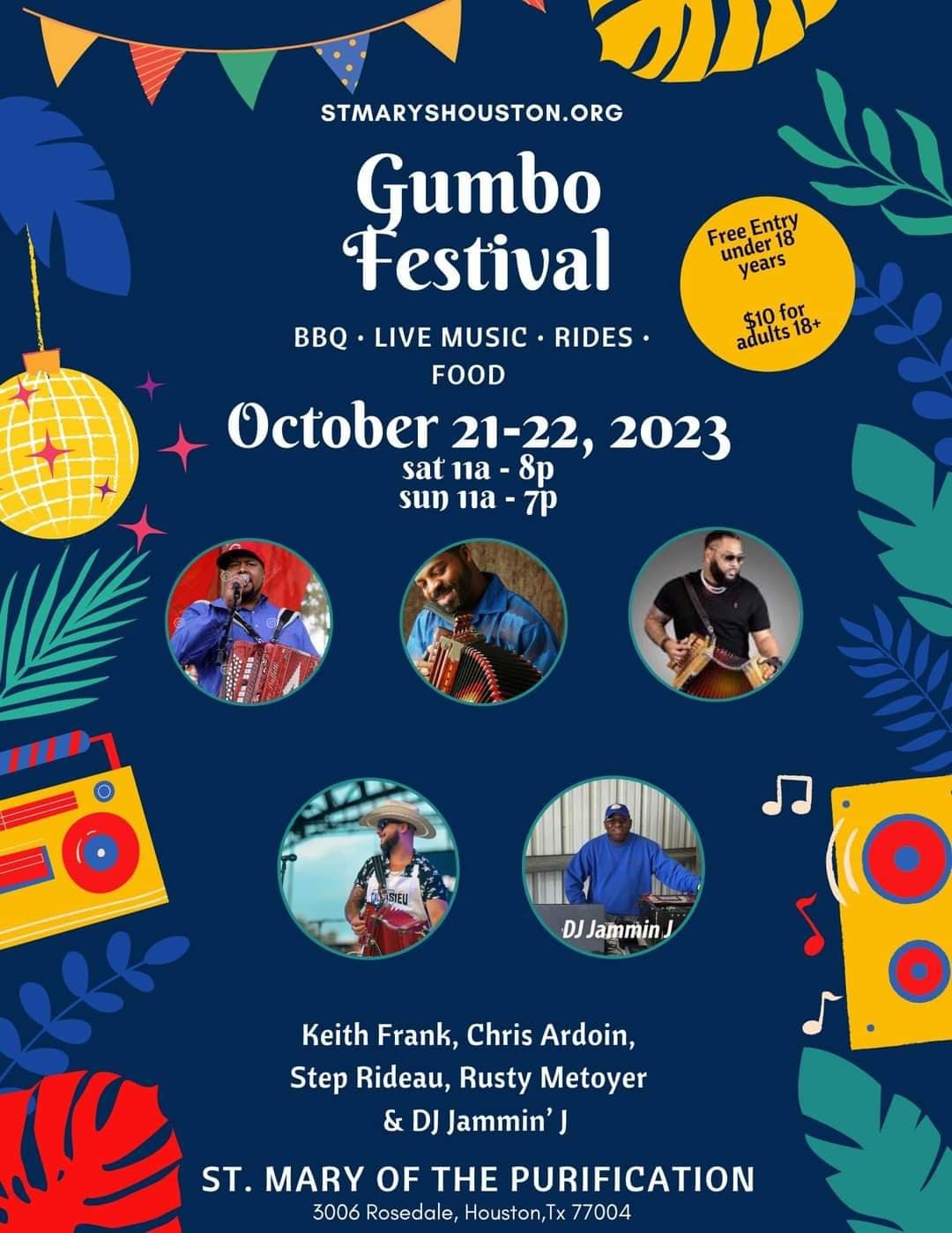 2023 St Mary's Gumbo Festival — poster 1