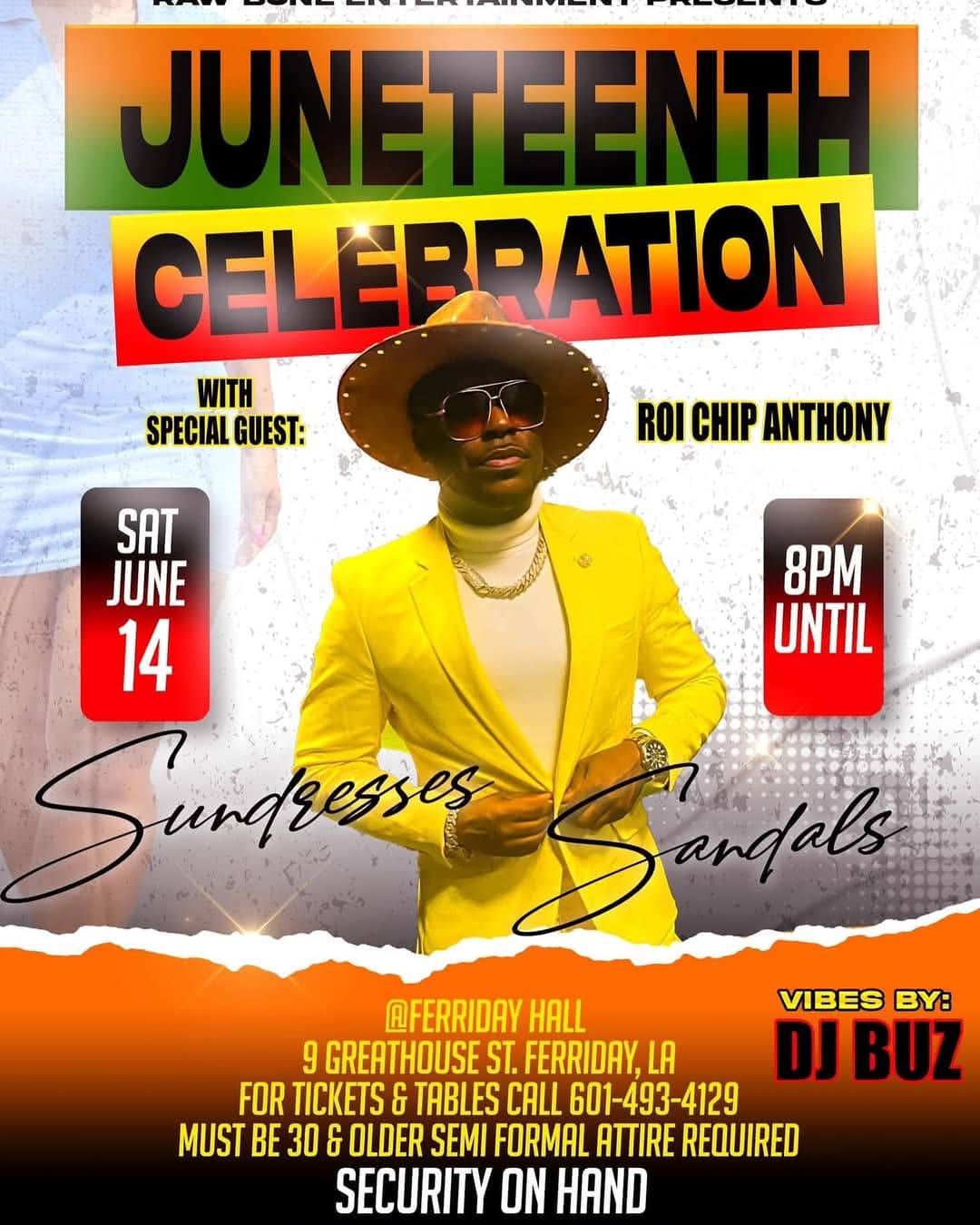 2025 Juneteenth Celebration @ Ferriday Hall — poster 1