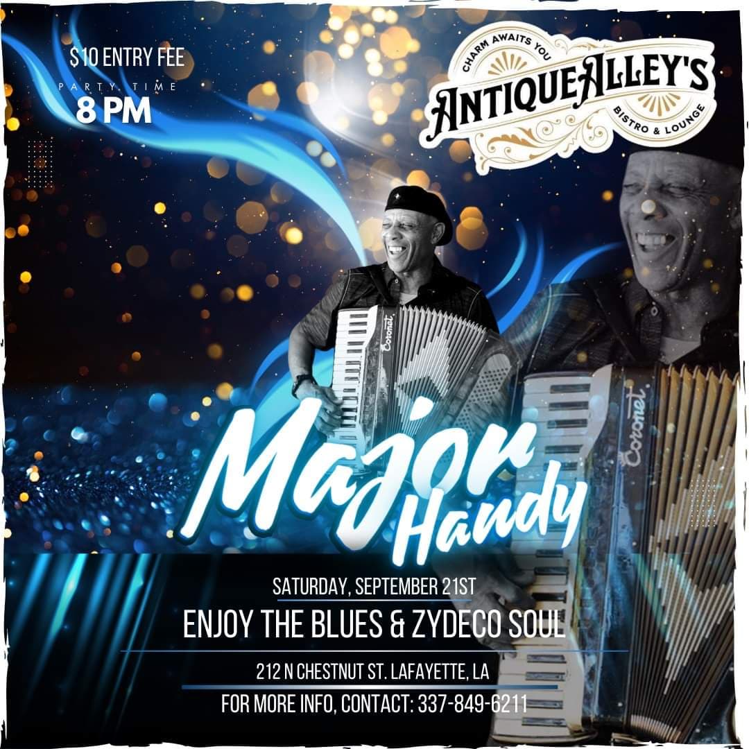 Major Handy & the Louisiana Blues Band - LIVE @ Antique Alley — poster 1