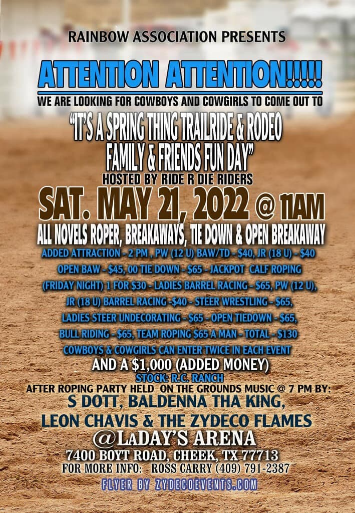 9th Annual Ride R Die Trailride & Rodeo — poster 1
