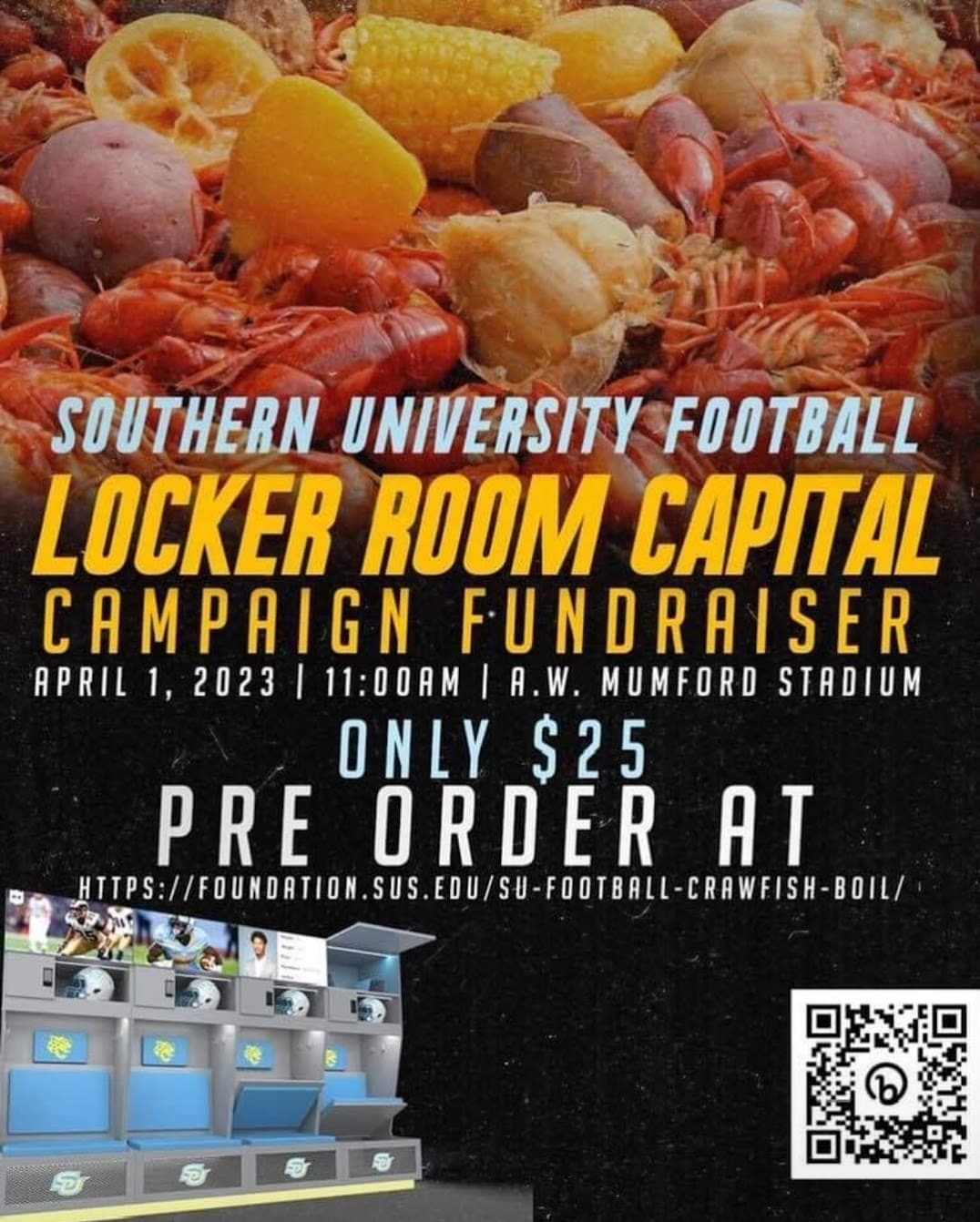 2023 Southern University Football Locker Room Capital Fundraiser — poster 1