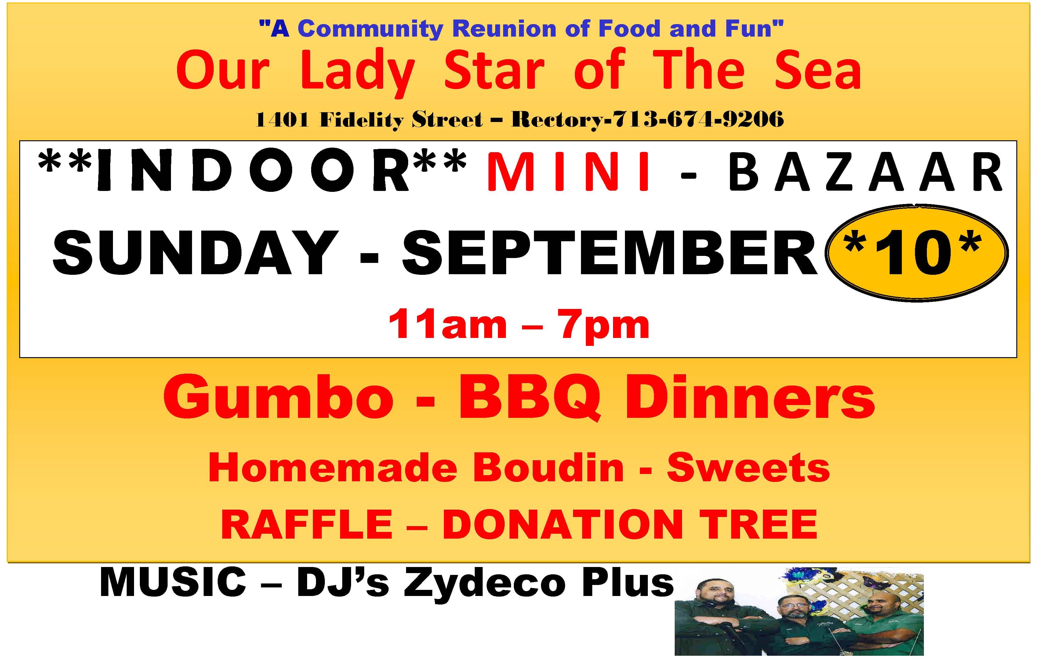 2023 Our Lady Star of the Sea Indoor Mini Bazaar — poster 1