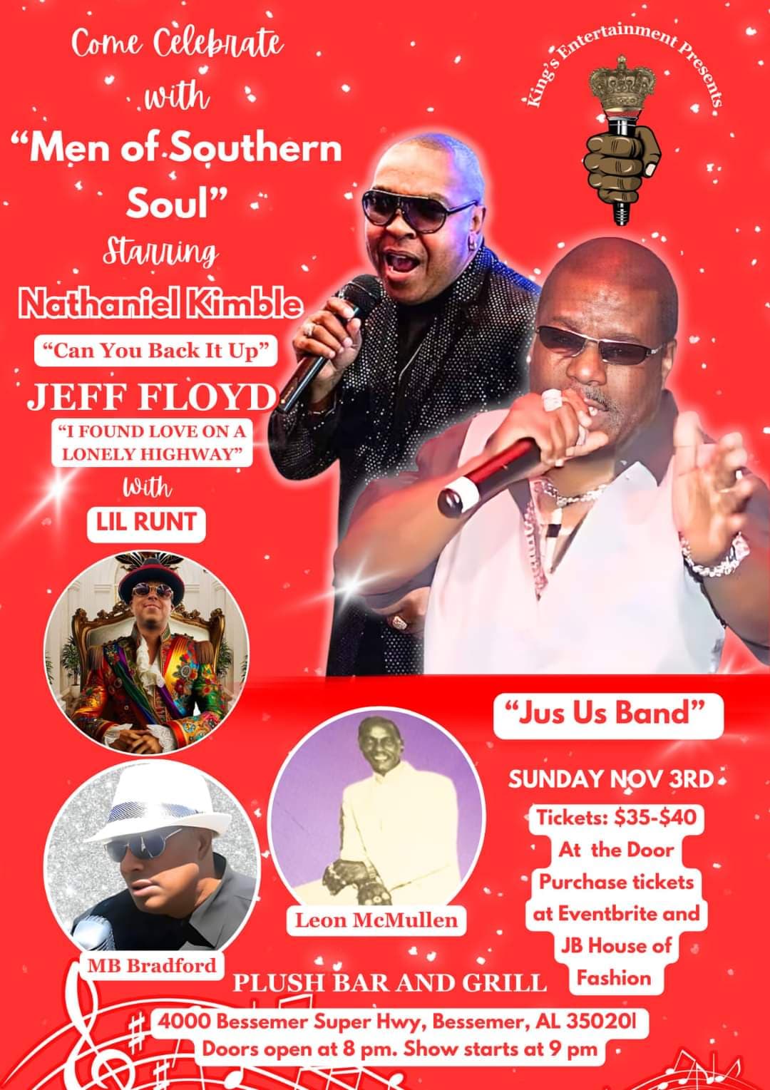 Men of Southern Soul Concert — poster 1