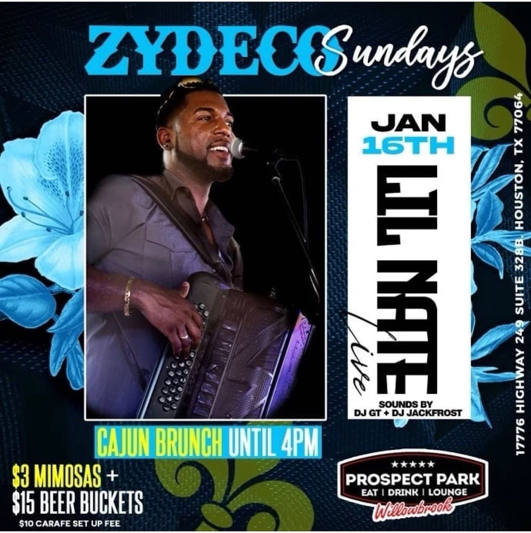 Zydeco Sundays @ Prospect Park (Willowbrook) — poster 1