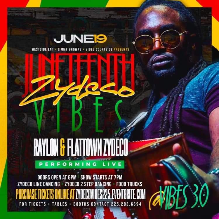 Juneteenth Zydeco @ Vibes 3.0 — poster 1