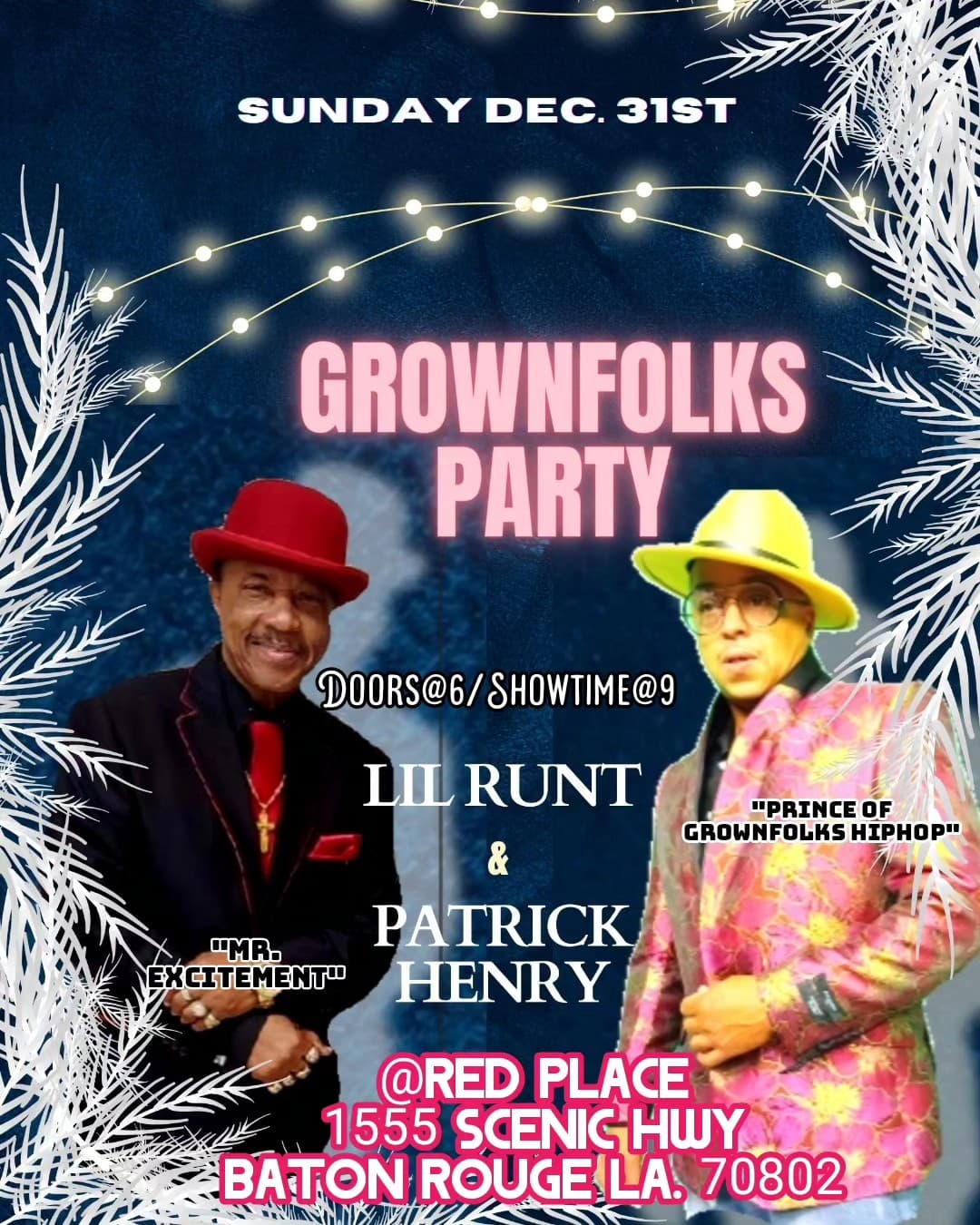 Lil Runt & Patrick Henry Grown Folks Party — poster 1