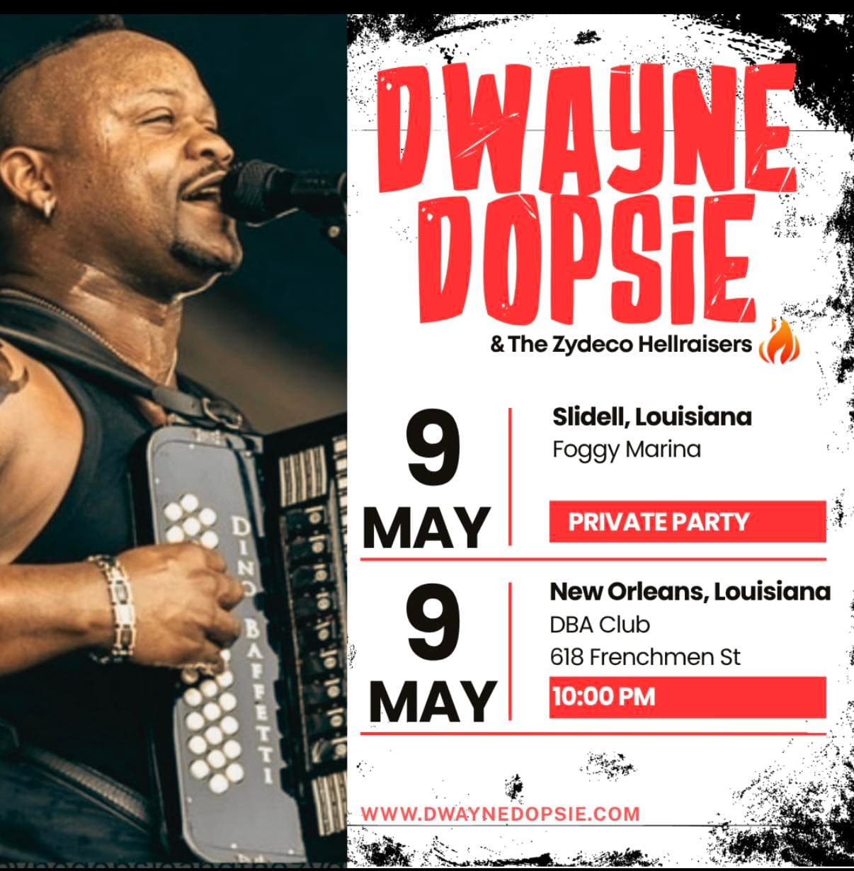 Dwayne Dopsie & the Zydeco Hellraisers - LIVE @ dba Club — poster 1