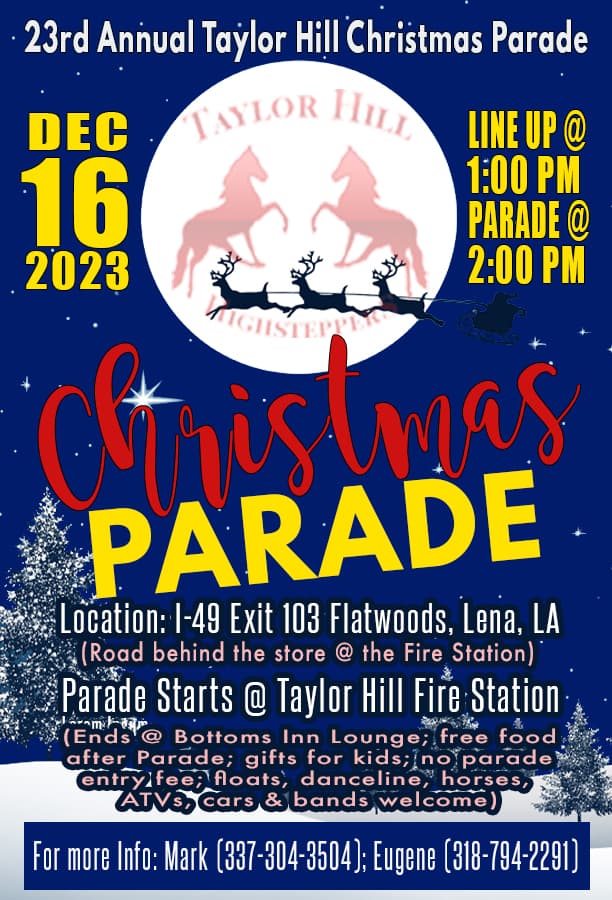 23rd Annual Taylor Hill Christmas Parade — poster 1