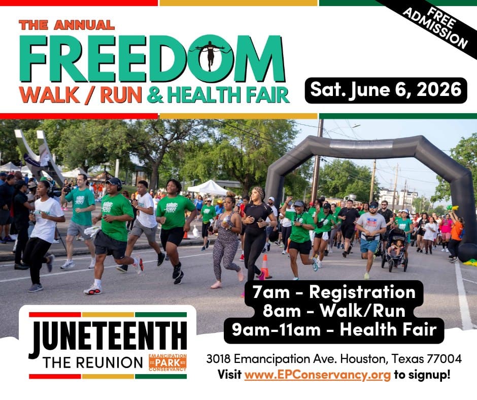 2026 Emancipation Park Juneteenth Freedom Walk/Run — poster 1