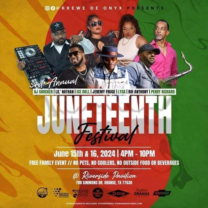 Krewe De Onyx Presents: 3rd Annual Juneteenth Festival — poster 1