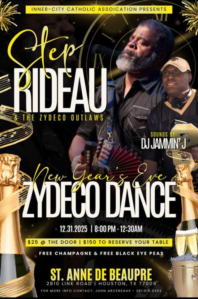 Inner City Catholic Associaton Presents: New Year's Eve Zydeco Dance — poster 1