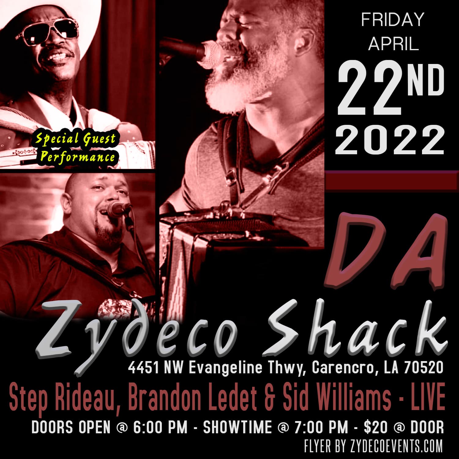 Da Zydeco Shack Presents: The Night of the Living Legends — poster 1