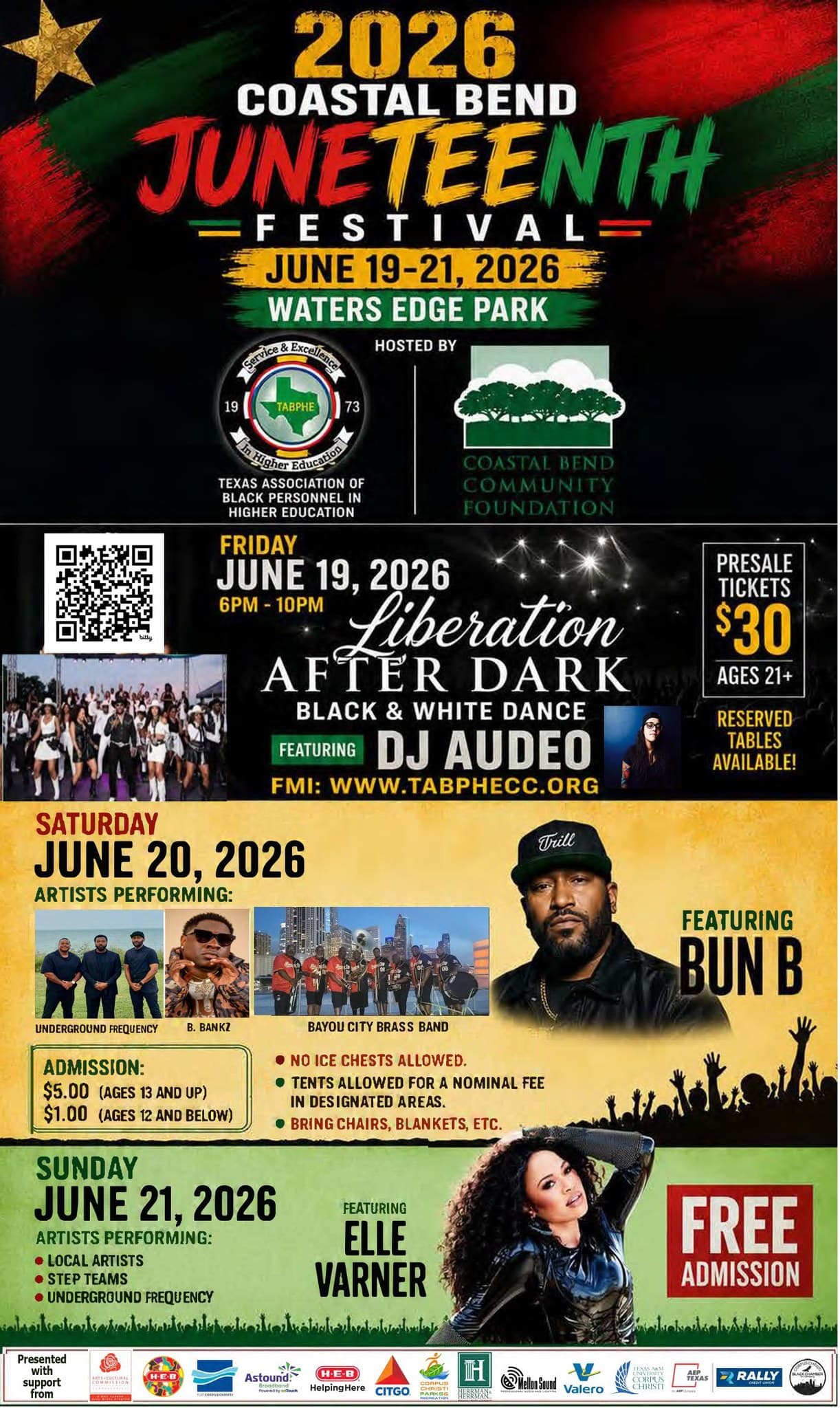 2026 Coastal Bend Juneteenth Festival — poster 1
