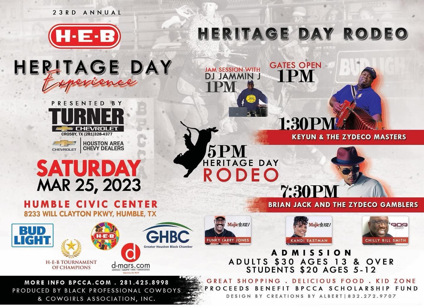 BPCCA presents the 23rd Annual HEB Rodeo — poster 1