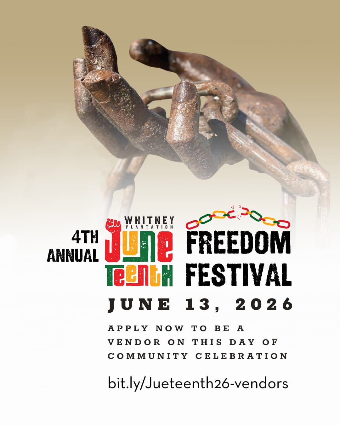 Whitney Plantation Presents: 4th Annual Juneteenth Freedom Festival — poster 1