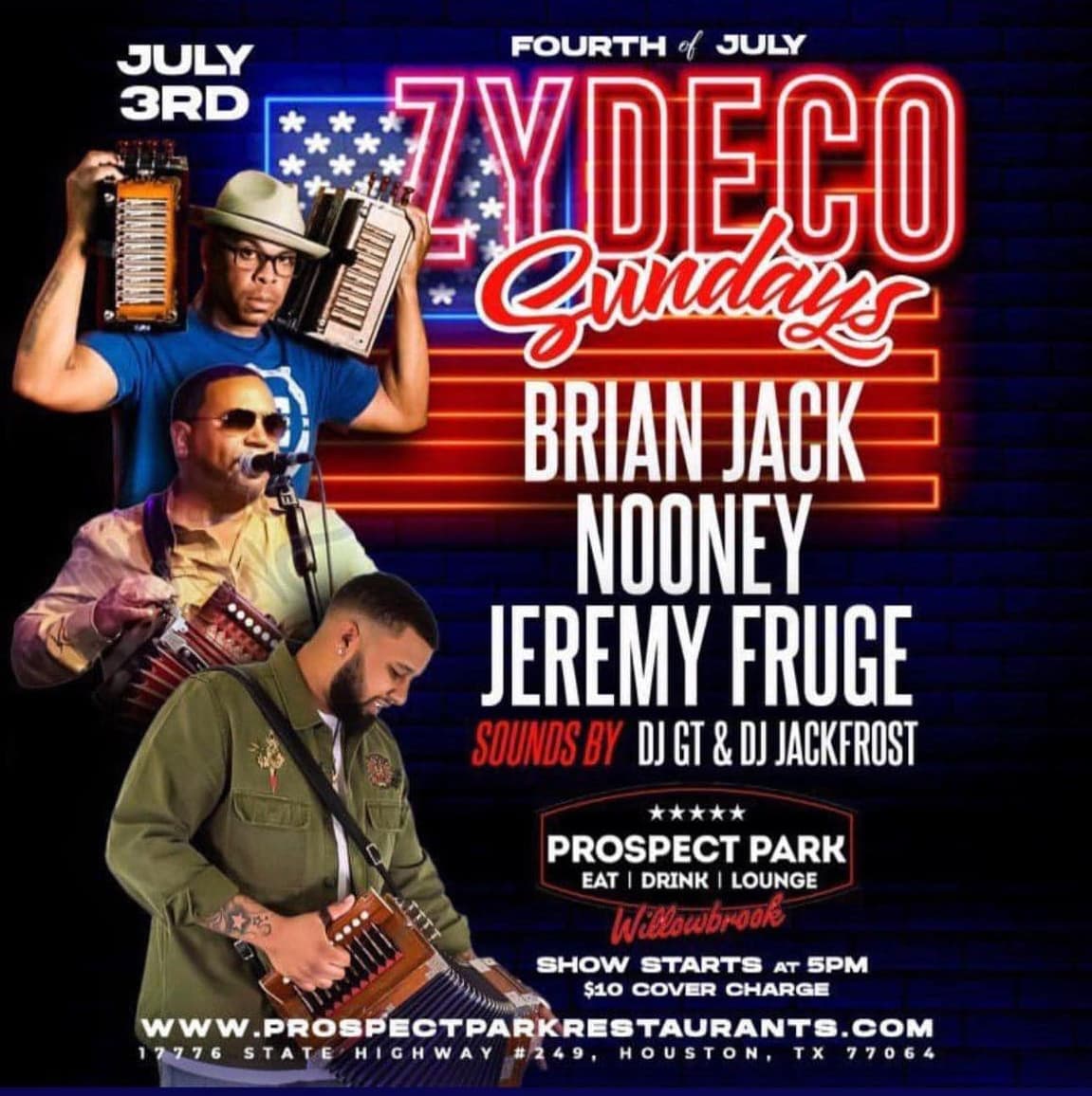 Zydeco Sundays @ Prospect Park (Willowbrook) — poster 1