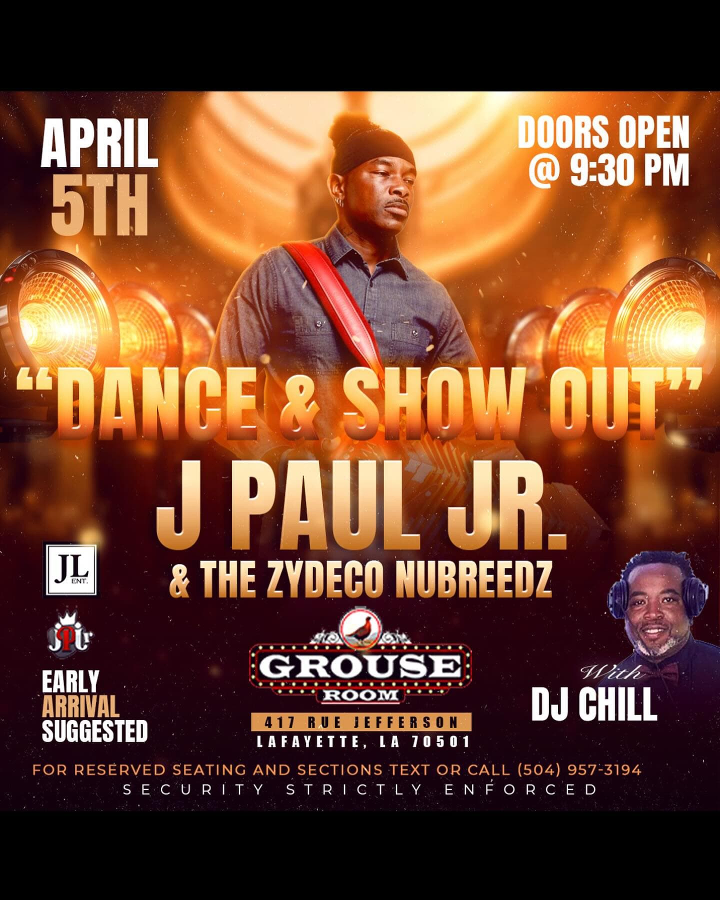 J Paul Jr & the Zydeco Nubreeds - LIVE @ Grouse Room — poster 1