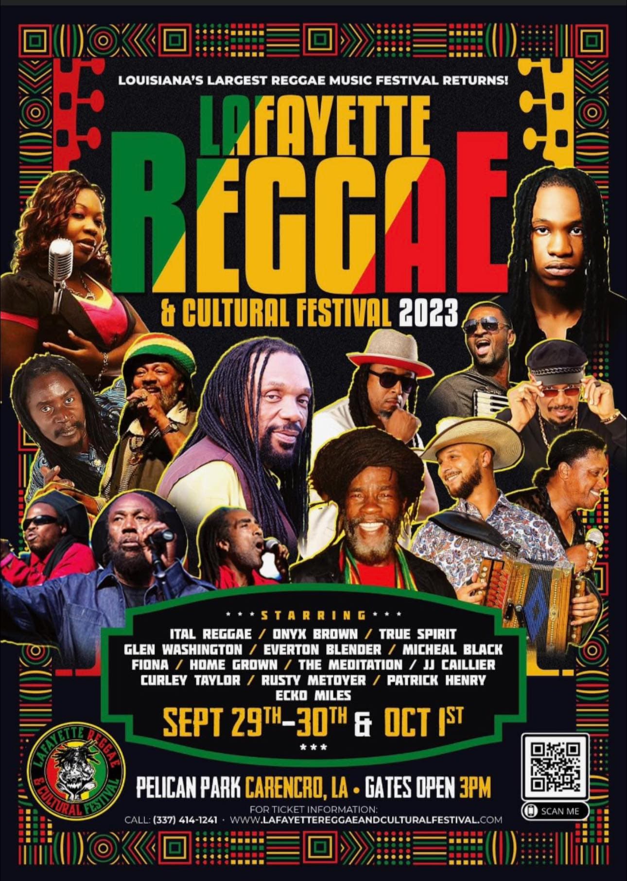 2023 Lafayette Reggae & Cultural Festival — poster 1