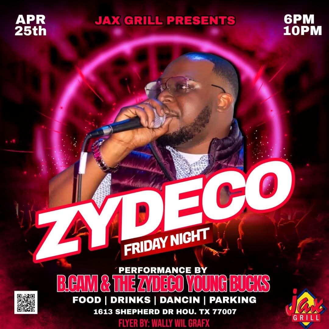 B Cam & the Zydeco Young Bucks - LIVE @ Jax Bar — poster 1