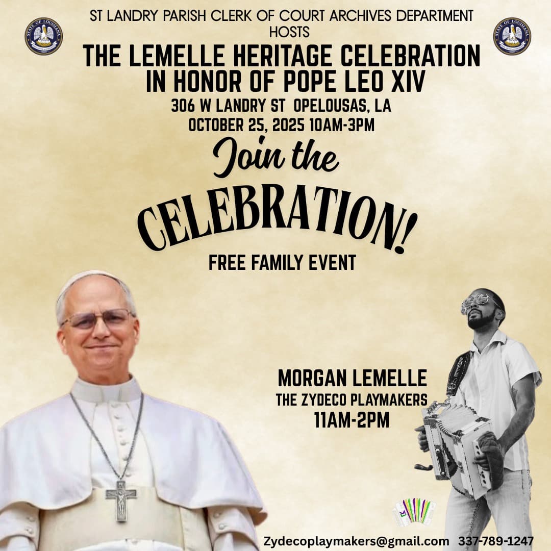 Lemelle Heritage Celebration — poster 1